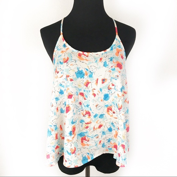 Elodie Tops - ELODIE | Multi Color Floral Tank Top M
